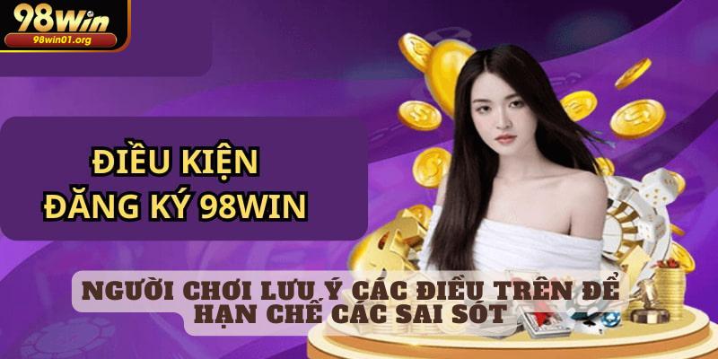 Người chơi lưu ý các điều trên để hạn chế các sai sót
